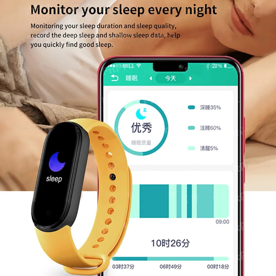 M6 Fitness Smart Watch – Heart & Health Tracker Bracelet
