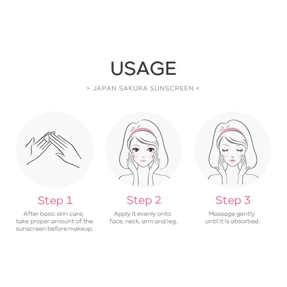 Sakura SPF50 Sunscreen Cream – Face & Body UV Protection